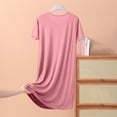thumbnail image 4 of yillto Womens Plus Size Nightgown V Neck Loose Sleeveless Nightdress Sleepwear Comfy Soft Lounge Night Gowns, 4 of 4