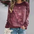 thumbnail image 1 of Christmas Sweatshirts Mode Femmes Imprimé Col Rond Tops Manches Longues Confortable Sweat-Shirt Blouse Plus Size Sweat-Shirts for Women sur Clearance, 1 of 4