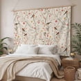 thumbnail image 3 of Flowers Birds Tapestry for Bedroom Wall Hanging Tapestry, Country Retro Botanical Floral Branches Ceiling Backdrop Tapestries Poster Blanket Wall Decor for Teens Room Living Room Dorm 39" x 59", 3 of 8