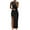 Black, variant on IROINNID Women's Sheath Dress Fashion Holiday Summer Sleeveless Long Maxi Dress Solid Color Elastic Waist Dress