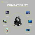 thumbnail image 3 of Knox Gear TX-200 Video Gaming Over-Ear Headphone with Adapter, Black, KN-HP200, 3 of 7