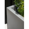 thumbnail image 4 of Veradek Block Series Cube Medium Plastic Planter - Grey, 4 of 12