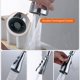thumbnail image 5 of Boquilla para grifo - Grifo de cocina giratorio de 360 ​​grados gris plateado, 5 of 5