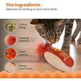 thumbnail image 4 of Catstages Crunchy Pickle Kicker Cat Toy – Plush Crinkle Toy with Catnip and Dental Mesh, 6.5", 4 of 10