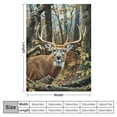 thumbnail image 4 of Nawypu Camo Buck Deer Blanket for Bed, Woodland Throw Blanket for Men, Women and Kids - Super Soft Plush Deer Blanket Throw, Blanket, 4 of 6