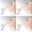 Clear 4PCS, variant on Nose Clip， Silicone Wide Nose Slim And Lifting Straightener
