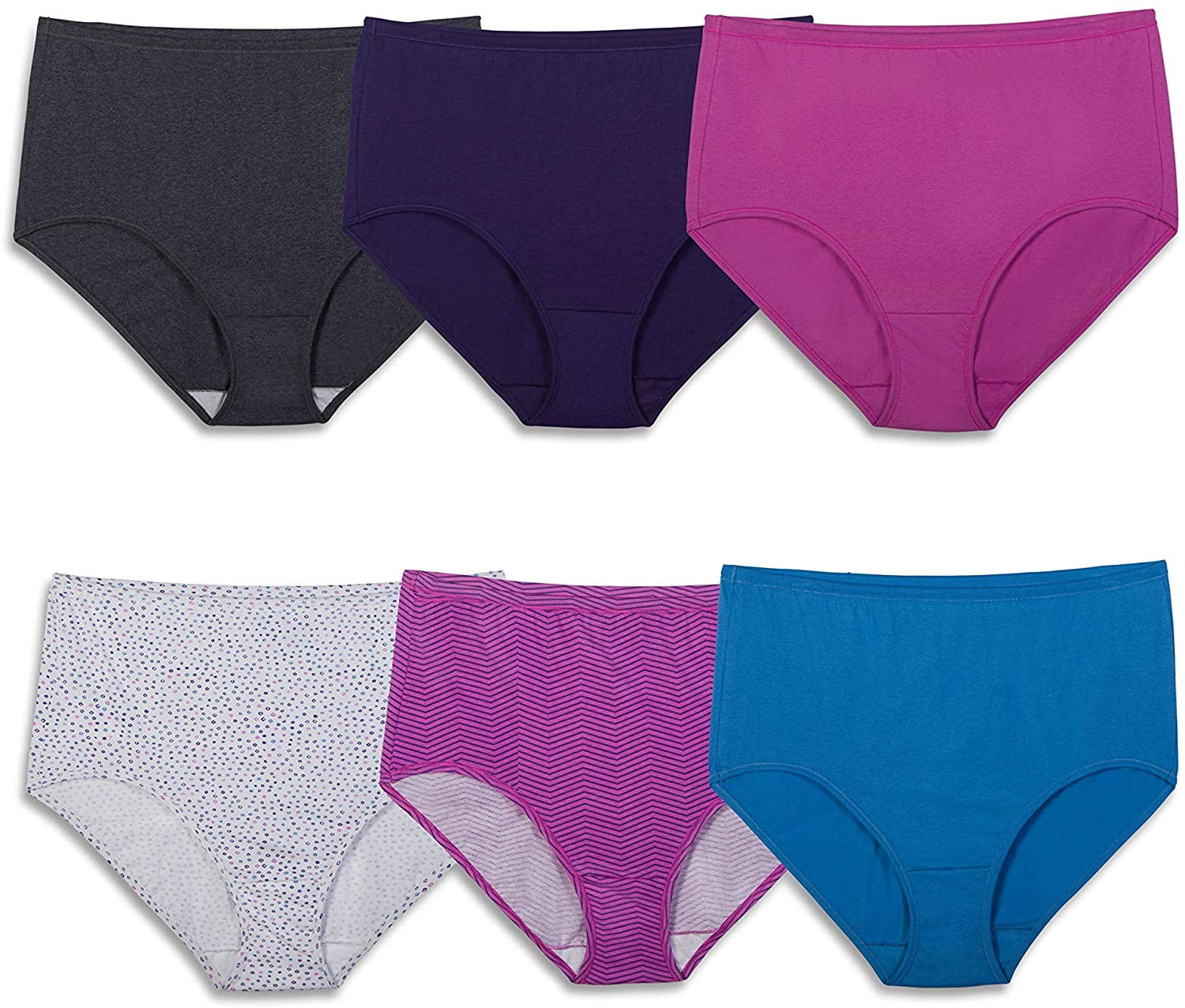Fruit of the Loom Women s Underwear Cotton Brief Panty Multipack ...