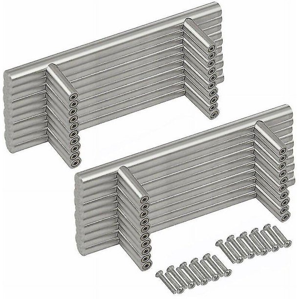 Manija de puerta de 20 piezas, barra en T, manijas de puerta de cocina, distancia central de 64mm (hy)
