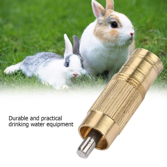 Cergrey 10pcs/ Set Stainless Steel Automatic Nipple Waterer for Rabbit Rat Ferrets, Pet Waterer, Waterer