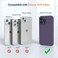 thumbnail image 2 of Designed for  14 Pro Max Case  with 2 Pack Screen Protectors [Upgraded Enhanced Camera Protection] Shockproof Liquid Silicone Case with Microfiber Lining 6.7 inch(Chocolate), 2 of 16