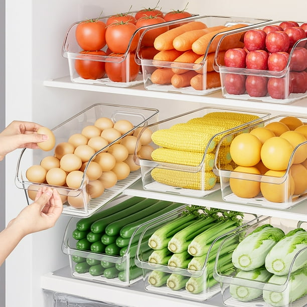 Organizadores de armario y almacenamiento, organizador de refrigerador, caja de almacenamiento de alimentos, contenedor de almacenamiento para refrigerador, contenedor de alimentos para refrigerador,