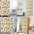 thumbnail image 5 of Shower Curtain Bathroom Set Watercolor Sunflower Leaves on White Waterproof Fabric Shower Curtains with Grommets&Hooks, Pastoral Plant Privacy Bath Curtain for Bathtub 72x72in, 5 of 9