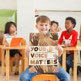 thumbnail image 3 of LOLUIS Inspirational Diversity Wall Art, Boho Equality Inclusive Art Decor for Bulletin Board Classroom, Your Voice Matters Poster (Unframed 24"x36"), 3 of 5