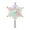 A, variant on LED Snowflake Star Topper Christmas Tree Decoration 20cm Battery USB Powered Glittering Lighted Ornament Winter Romance Festive Home Party Centerpiece
