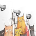 thumbnail image 3 of Cats Family Black Out Curtains 84 Inch Length for Bedroom Living Room Windows 2 Panels Set, 3 of 6