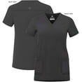 thumbnail image 5 of Adar Addition Scrubs For Women - Modern V-Neck Scrub Top - A6008 - Pewter - 3X, 5 of 8