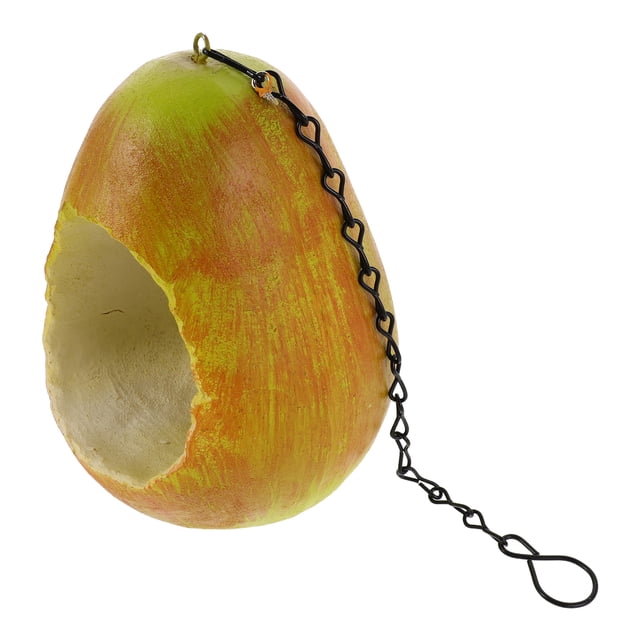 ROMANSENTIAL Durable Multi Resin Hanging Bird Feeder for Outdoors with Large Feeding Capacity Creative Pear Shaped Design