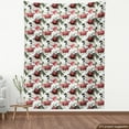 thumbnail image 3 of Ambesonne Country Fabric by the Yard Upholstery, Watercolor Pink Roses, 2 Yards, Dark Coral Maroon, 3 of 4