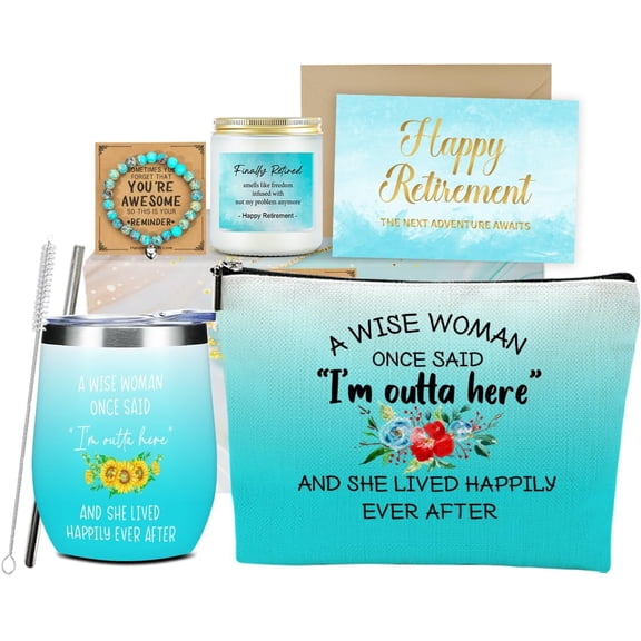 Retirement Gift for Woman, Retirement Gifts for Women Retired Coworker Teacher Nurses Leader Friends Mom Grandma Retirees Employee Leader Manager, Coworker Farewell Leaving Going Away Gift Basket Set