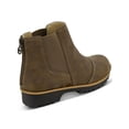 thumbnail image 2 of JBU Womens Brown Goring Peacock Round Toe Block Heel Slip On Chelsea 6, 2 of 4