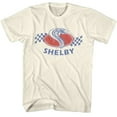 thumbnail image 1 of Carroll Shelby Cobra Snake Checkers Natural T-Shirt, 1 of 2