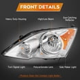 thumbnail image 2 of SCITOO Headlight Assembly Fit For Honda CR-V 2007-2011 Headlamp, 2 of 4
