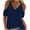 Blue, variant on asdoklhq Womens Tops Clearance under $5, Summer Fall Womens Tops Women Summer Sexy T- Shirt Cold Shoulder Pullover Blouse V-Neck Short Sleeve Solid Tops