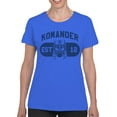 thumbnail image 2 of Officially Licensed Legends Of Lucha Libre Komander Wrestling Tribute Logo Women's T-shirt, 2 of 3