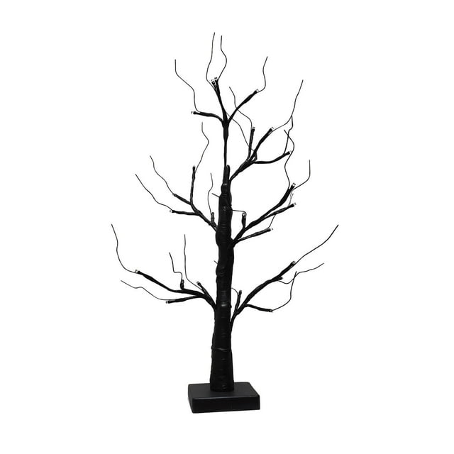 Luz de de abedul, lámpara de mesita de noche, decoración del hogar, mesa de fiesta, centro de mesa, luz nocturna LED, luces de de ramita Negro