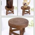 thumbnail image 3 of Eigraketly Taburetes bajos de maciza, silla con soporte para plantas de forma redonda, de té, cambio de zapatos, taburete, decoración del hogar, Type2 NO2, 3 of 6