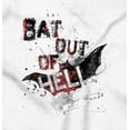 thumbnail image 2 of Halloween Bat Out of Hell Spooky Unisex Fleece Graphic Zip Up Hoodie Brisco Brands 5X, 2 of 5