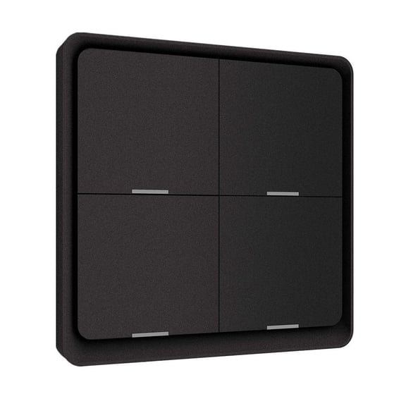 Bgsha Interrupteur de Scène Gang 4 pour Tuya pour Zigbee Interrupteur de Scène Intelligent Contrôle à Bouton-Poussoir