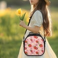 thumbnail image 3 of Yspwyqan Strawberry Daisy Print Kids Insulated Lunch Tote Double-Insulated Lunch Bag Holds Lunch Box, Water Bottle, & Snacks Easy to Clean Suitable for Preschool and Elementary School Age Children, 3 of 6