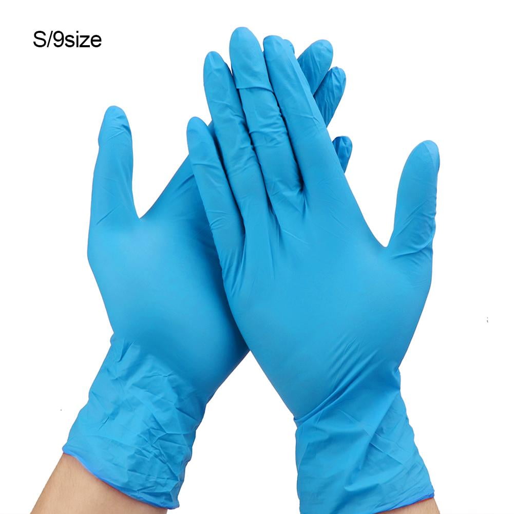 LYUMO 50 Pairs Disposable Nitrile Gloves Oil Acid Resistance Gloves Non