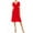 Red, variant on MOA COLLECTION Women's Stylish Solid Faux Wrap Dress with Deep V-Neck