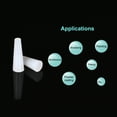 thumbnail image 5 of Uxcell 13/64" to 23/64" Solid Silicone Rubber Tapered Plug for Powder Coating, Painting 50 Pack, 5 of 5