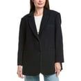 thumbnail image 3 of Sandro womens  Boucle Wool-Blend Blazer, 34, Blue, 3 of 4