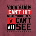 thumbnail image 3 of Muhammad Ali - Boxing Legend - Your Hands Can't Hit - Women's Short Sleeve Graphic T-Shirt, 3 of 5