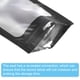 thumbnail image 4 of Bolsas Holográficas Uxcell 3.9x2.8", Paquete de 100 Bolsas de Plástico Aluminizado Reutilizables para Pequeñas Cosas, Negros, 4 of 5