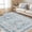 Blue, variant on Funslane 4' x 6' Vintage Area Rug, Washable, Non-Slip, Soft Low-Pile Carpet for Living Room, Bedroom, Entryway & Kitchen, Pink