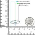 thumbnail image 4 of Simulated Cubic Zirconia Size-5 Teardrop Ring Band Set Pear 925 Sterling Silver, 4 of 7