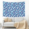 thumbnail image 3 of Xecao Blue Butterflies Print Tapestry, Wall Hanging Room Funny Decor, Backdrop Room Decor for Bedroom Living Room dormitory, 3 of 8