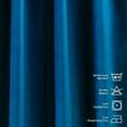 thumbnail image 3 of 3S Brother's Solid Luxury Matte Velvet Soft Curtains Set of 2 Panels Hanging Back Tap & Rod Pocket Home Décor Bedroom Kitchen Office Windows Room Darkering ( Blue-52"x72"), 3 of 6