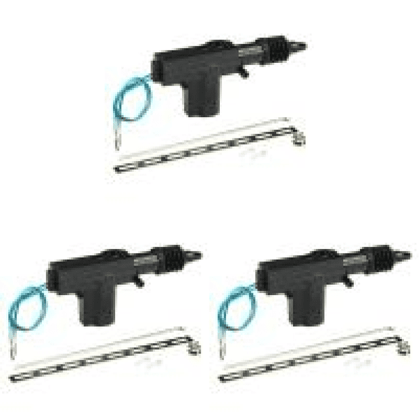 Kit Cerradura Puerta Central para Automóvil 12V Actuador Eléctrica 2 Cables