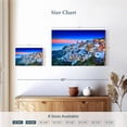 thumbnail image 4 of Elephant Stock Romantic Santorini Sunset Wall Art - Horizontal Canvas Wall Art - Living Room Wall Decor - Places Canvas - Blue And Orange Decor - 24" x 16", 4 of 8