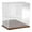Hardwood Base (Mirrored), variant on Plymor Clear Acrylic Display Case with Hardwood Base (Mirror Back), 12" W x 8" D x 12" H