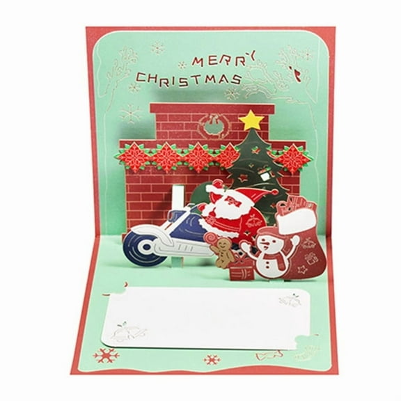 Christmas Greeting Card Kids Mini Winter Holiday Blessing Greeting Cards Envelope New Year Postcard Gift Card XmasParty