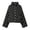 Black_#01, variant on Colorful world Womens Polka Dot Jacket Drawstring Hem Button Front Cropped Lightweight Jacket Relaxed fit Coat with Pockets,White S