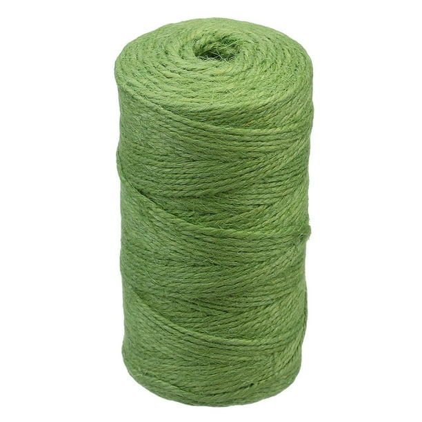 Natural Jute Rope Jute Twine 2mm Rustic Wedding Decoration Thin Twisted  Jute Rope String Cord Christmas DIY Craft Green 