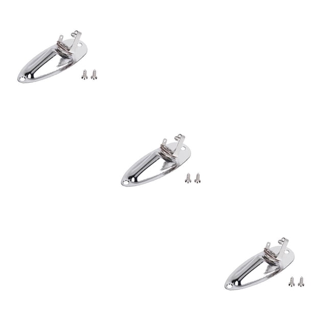 Greeniant Reemplazo para placa de conector de guitarra eléctrica 6,35mm 1/4 Panel de enchufe de conector de Audio en forma de barco Type2 NO2 Greeniant CBP097376